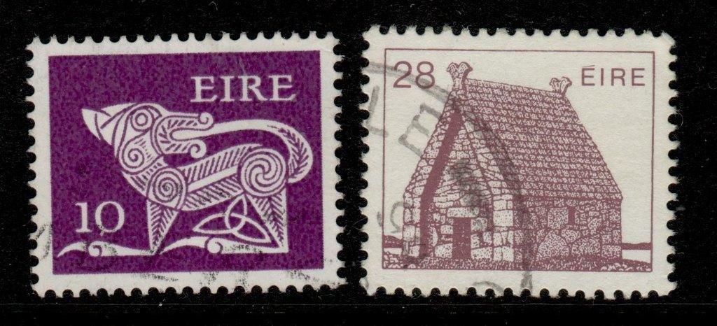 2 postzegels Ierland gebruikt (PZ 11), Ophalen of Verzenden, Ierland, Gestempeld