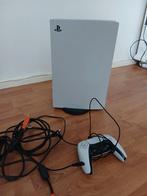 Playstation 5 Digital Editie met Controller en Kabels, Spelcomputers en Games, Ophalen of Verzenden, Zo goed als nieuw, Playstation 5