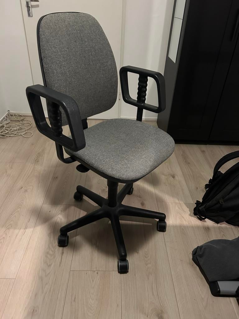 Grahl bureaustoel, in hoogte verstelbaar, Ophalen, Gebruikt, Grijs, Bureaustoel