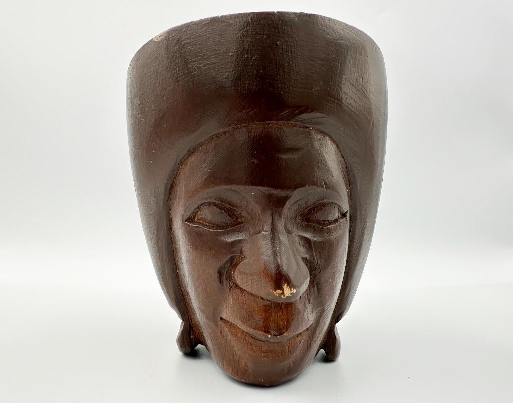Afrikaanse Houten Mok, Ophalen of Verzenden