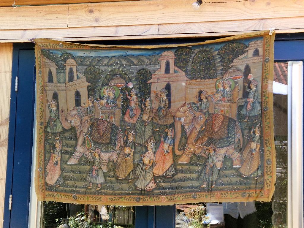 Indiase wanddoek, Ophalen, Textiel, Zo goed als nieuw, Overige typen