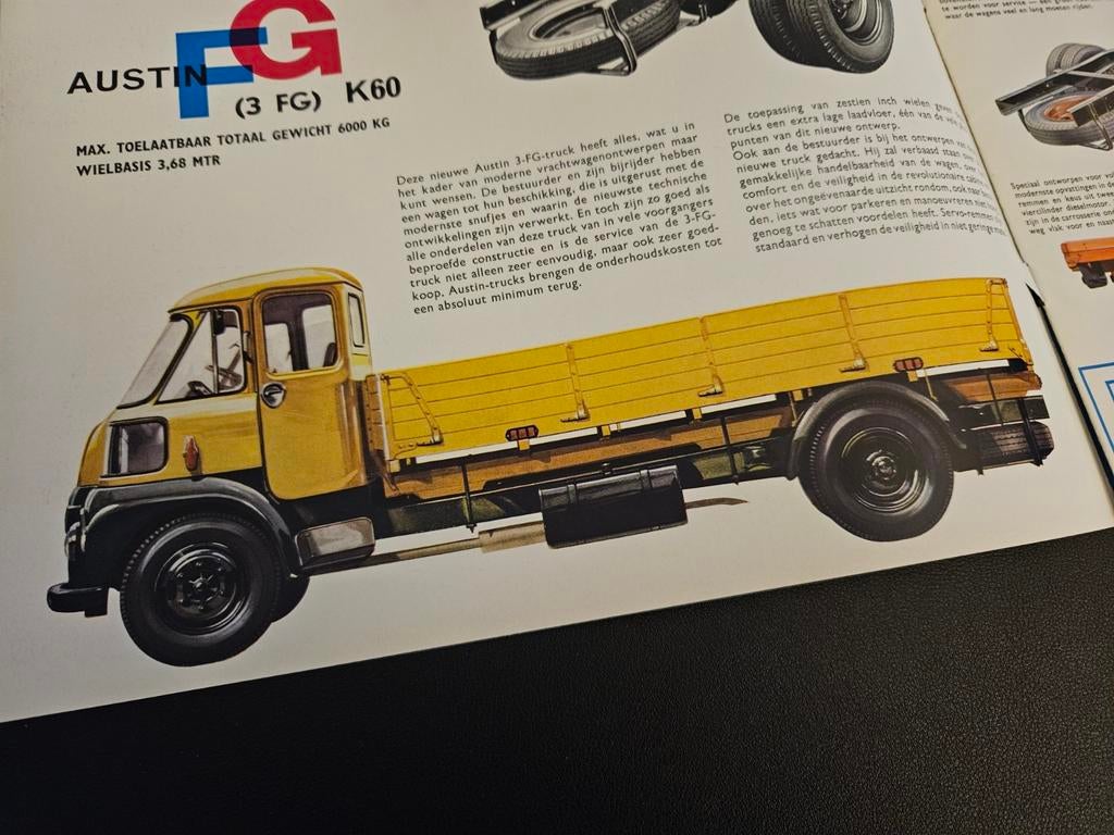 3 Brochures Austin Trucks, Ophalen of Verzenden, Zo goed als nieuw, Overige merken