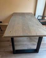 Eethoek: tafel + 4 stoelen - goede staat!, Ophalen, Gebruikt, 100 tot 150 cm, Eikenhout