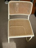 Stoel buisframe webbing witte Cesca vintage - zeer nette st., Huis en Inrichting, Stoelen, Ophalen, Gebruikt, Hout, Wit