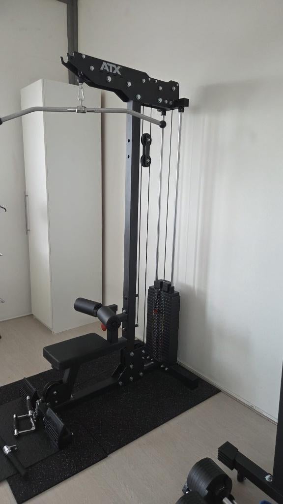 ATX Lat Machine pulley LSW-750 met Gewichtstapel ZGAN, Ophalen, Benen, Krachtstation, Zo goed als nieuw