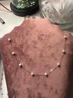 925 zilveren parels, Verzenden, Zo goed als nieuw, Wit, Zilver