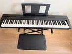 Yamaha P-45 Digitaal Piano - Complete Set Zo Goed Als Nieuw, Muziek en Instrumenten, Piano's, Ophalen, Zwart, Digitaal, Zo goed als nieuw
