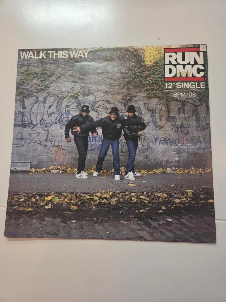 Run DMC - Walk This Way (12 inch single), Gebruikt, Fotohoes, Overige genres, 1980 - 1989