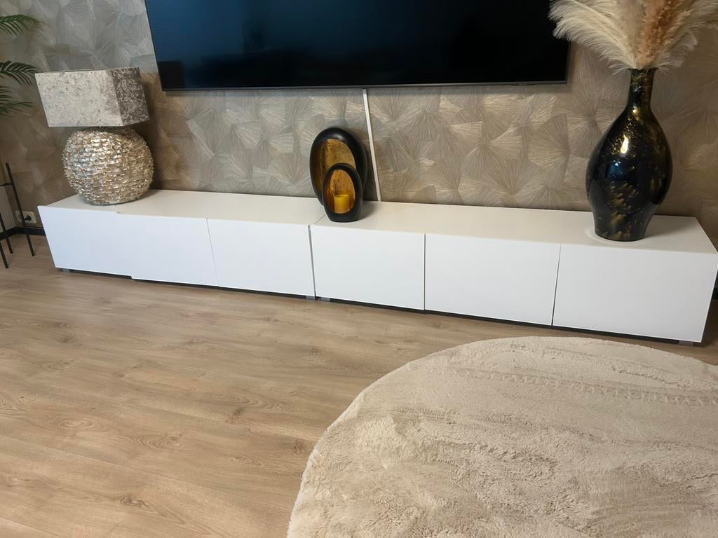 Hoogglans TV meubel, Ophalen, Zo goed als nieuw, 25 tot 50 cm, Minder dan 100 cm