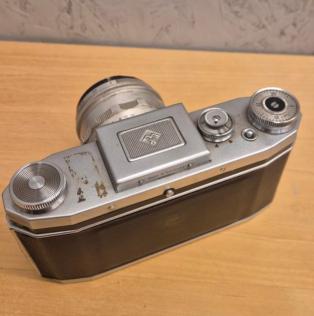 Vintage Praktica FX2 camera met Carl Zeiss Jena Biotar 58mm, Praktica, Gebruikt, Spiegelreflex, Ophalen of Verzenden