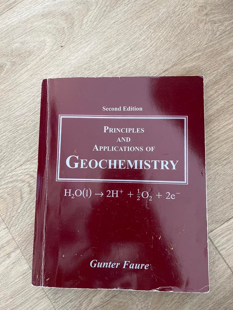 Geochemistry, Ophalen of Verzenden, Beta, Gelezen, WO