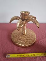 Mooie massieve metalen 'palm' kandelaar, Antiek en Kunst, Ophalen of Verzenden