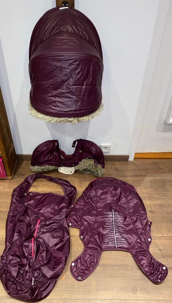 Stokke Xplory Winterkit Bekledingset Purple, Ophalen of Verzenden, Zo goed als nieuw, Zonnekap, Info@dekoningkinderwagens.nl