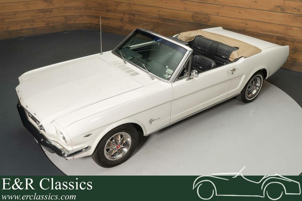 Ford Mustang Cabriolet | Gerestaureerd | 289CUI V8 | 1966, Auto's, Oldtimers, Automaat, Achterwielaandrijving, Zwart, Cabriolet