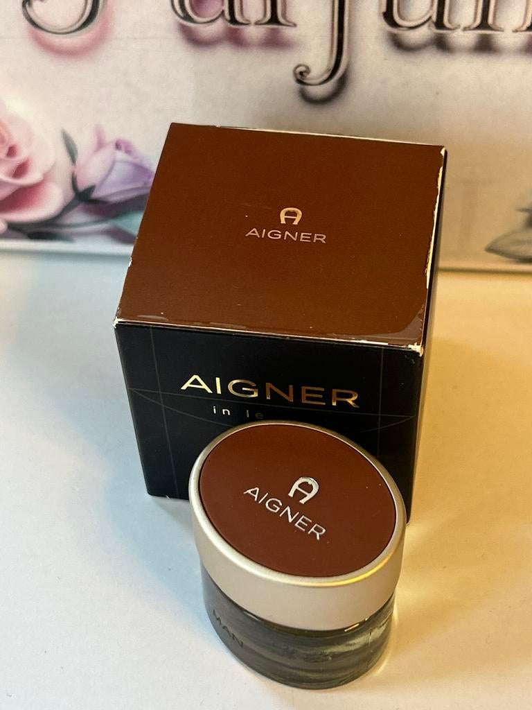 Aigner - in leather man miniature 5ml edt, Ophalen of Verzenden, Nieuw, Miniatuur, Gevuld