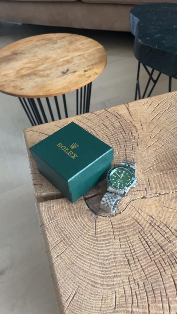 Rolex Submariner Hulk - Groen - Goedkope Prijs, Ophalen, Staal, Polshorloge, Zo goed als nieuw