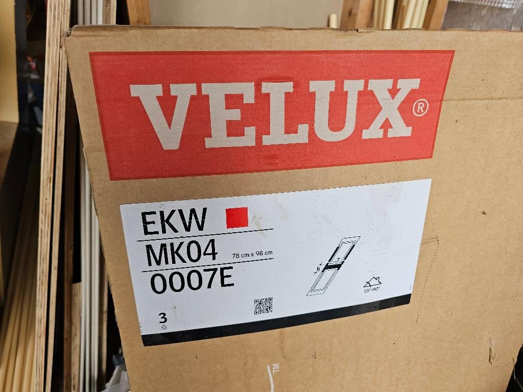 VELUX EKW MK04 0007E combigootstuk 78x98cm, Doe-het-zelf en Verbouw, Ophalen, Minder dan 80 cm, 80 tot 120 cm, Nieuw