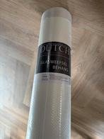 2x Glasweefselbehangrol  en lijm - 25 m², Ophalen, 10 tot 25 m², Wit