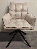 Eetkamerstoel Dani Velvet Champagne - 180 graden Draaibaar, Huis en Inrichting, Ophalen, Info@meubeloutletmeppel.nl, Overige kleuren