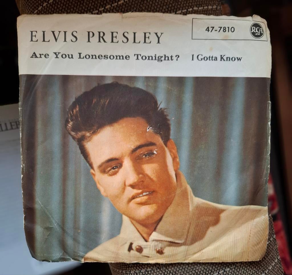 Elvis Presley - Are You Lonesome Tonight? (Single), Cd's en Dvd's, Vinyl Singles, Gebruikt, Single, Pop, 7 inch, Ophalen of Verzenden