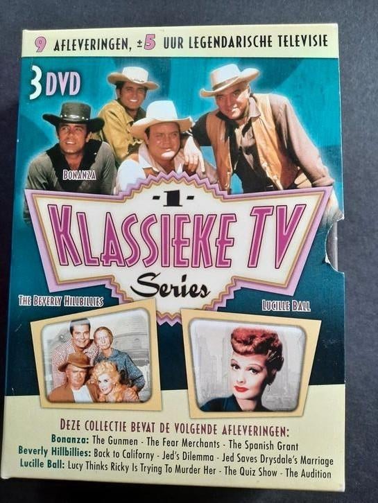 3 dvd box Klassieke tv series o.a Beverly Hillbilles,Bonanza, 1960 tot 1980, Alle leeftijden, Ophalen of Verzenden, Zo goed als nieuw