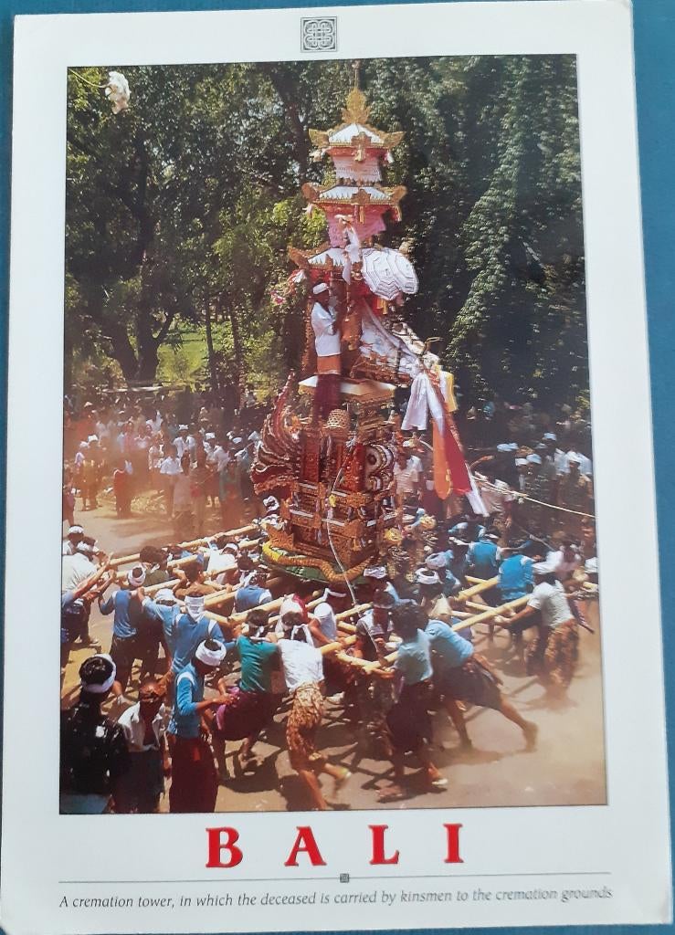 Ansichtkaart Indonesie Bali, Ophalen of Verzenden, 1980 tot heden, Gelopen, Buiten Europa
