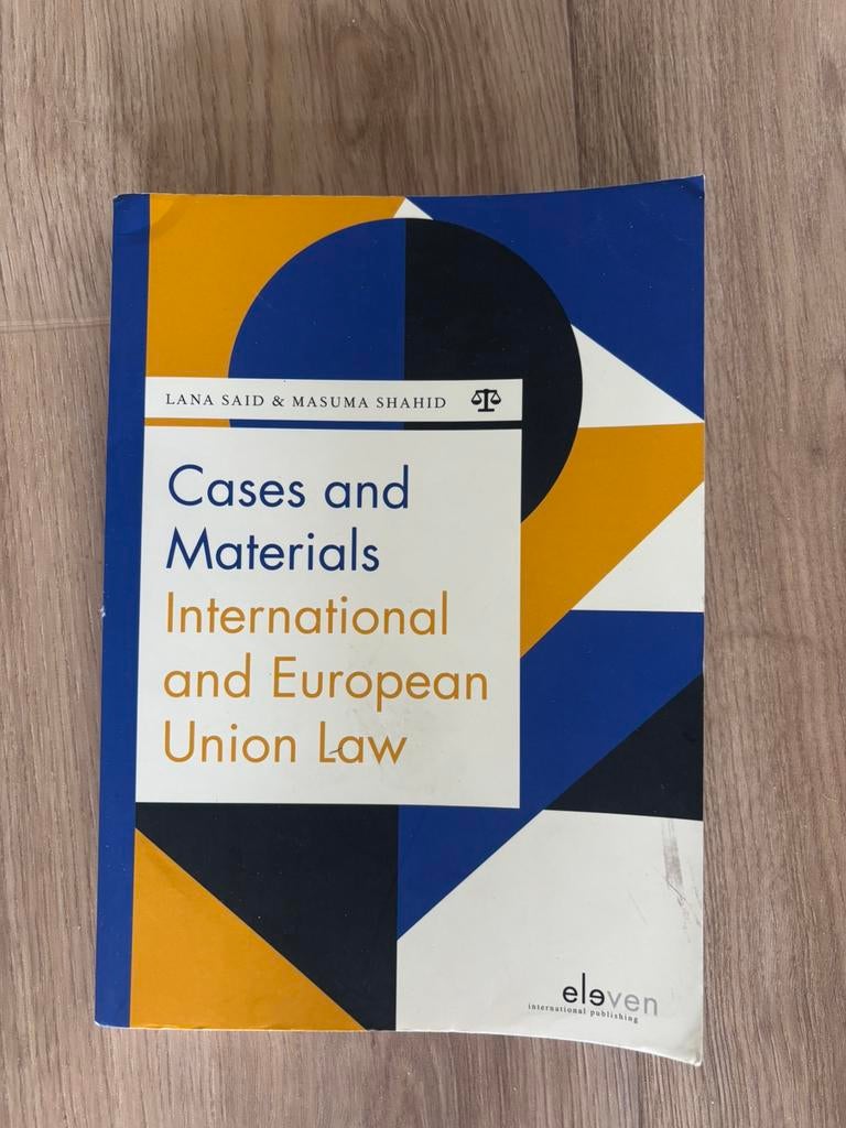 Cases en materials International and European Law, Boeken, Studieboeken en Cursussen, Verzenden, Alpha, Zo goed als nieuw, WO