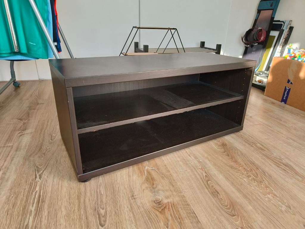 TV meubel Mosjö Ikea - Donkerbruin, Huis en Inrichting, Ophalen, Gebruikt, Modern, Functioneel, 50 tot 100 cm