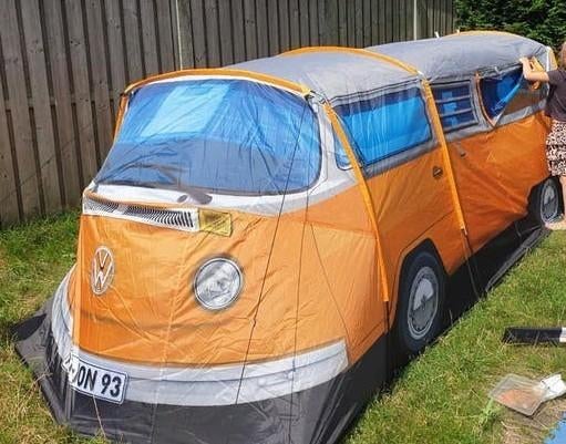 VW T02 tent, Ophalen