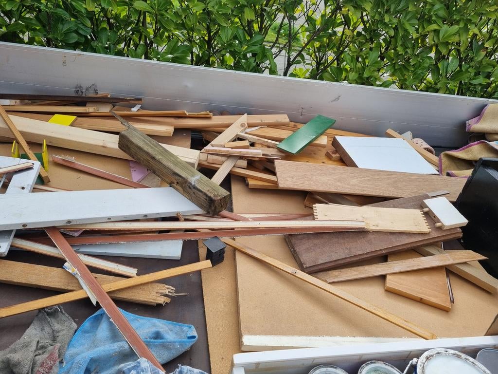 Gratis af te halen: diverse restpartijen hout, Ophalen, Gebruikt, Minder dan 25 mm, Overige typen