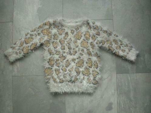 Trui met dieren print, maat 104 (qwe), Kinderen en Baby's, Kinderkleding | Maat 104, Zo goed als nieuw, Meisje, Trui of Vest, Ophalen of Verzenden
