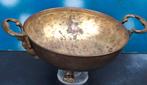 Schaal. Antiek. Messing. Adelaars handgrepen.  Ca 1875/1900, Ophalen, Zo goed als nieuw, Rond, Overige materialen