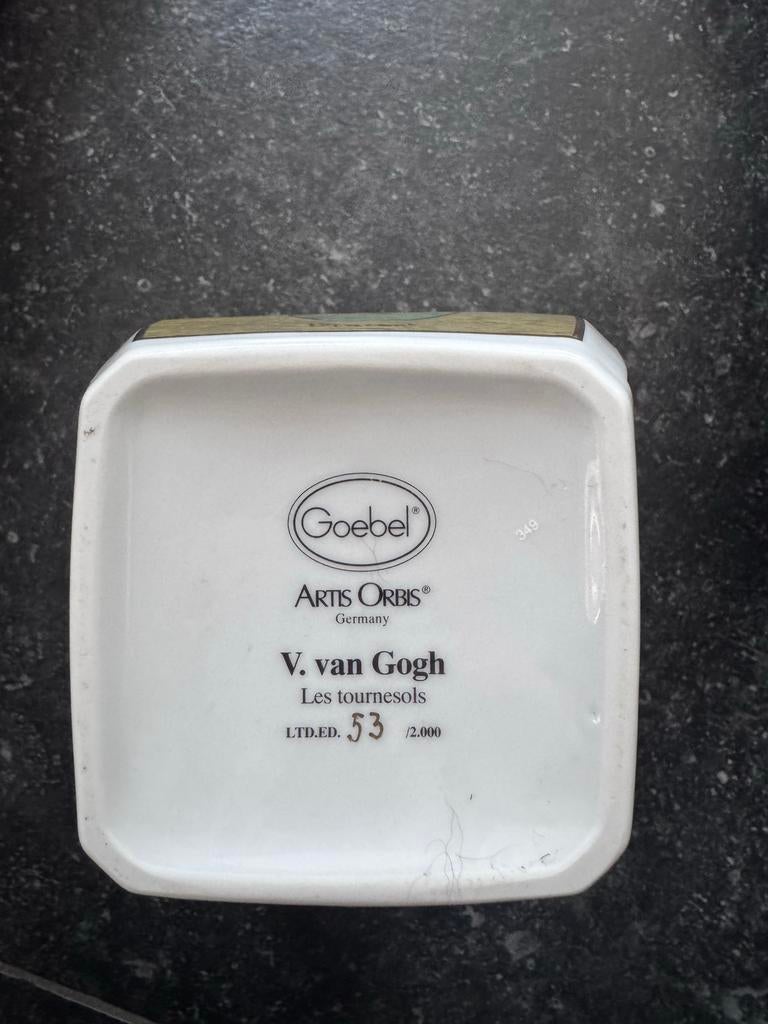 Goebel Artis Orbis V. van Gogh Zonnebloemen Vaas LTD.ED., Ophalen of Verzenden