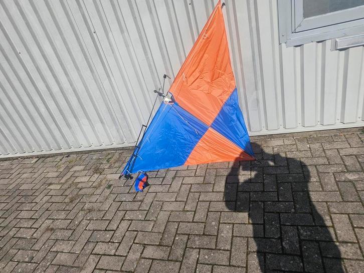 Boodschapper Vlieger - Oranje/Blauw, Sport en Fitness, Vliegeren, Gebruikt, Ophalen of Verzenden