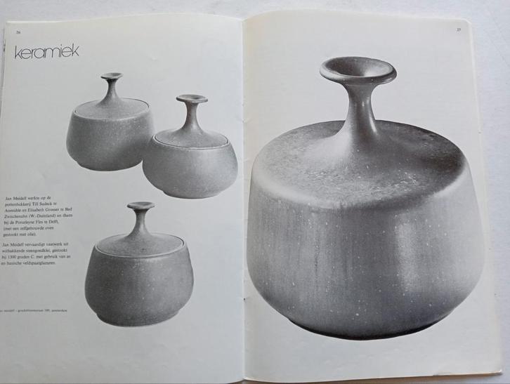 Tijdschrift Bijvoorbeeld 1974 waaiers keramiek patchwork, Boeken, Tijdschriften en Kranten, Gelezen, Ophalen of Verzenden