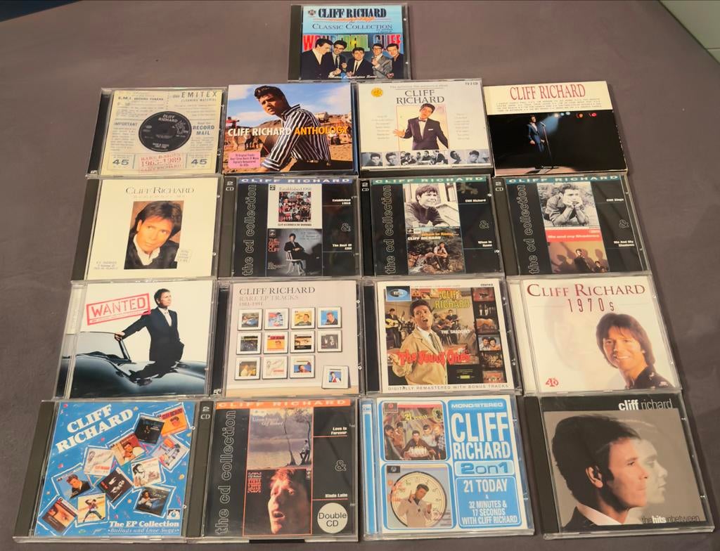 Grote collectie Cliff Richard CD's - Diverse albums, Ophalen of Verzenden, 1970 - 1979, Gebruikt, Boxset