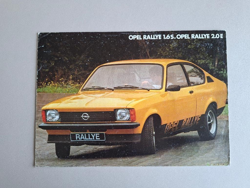 AUTOFOLDER/UITKLAPVEL OPEL RALLEY, Boeken, Ophalen of Verzenden, Gelezen, Opel