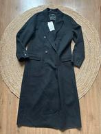 Nieuw met prijskaartje: zwarte wollen jas van Zara - maat M, Ophalen of Verzenden, Zo goed als nieuw, Zwart