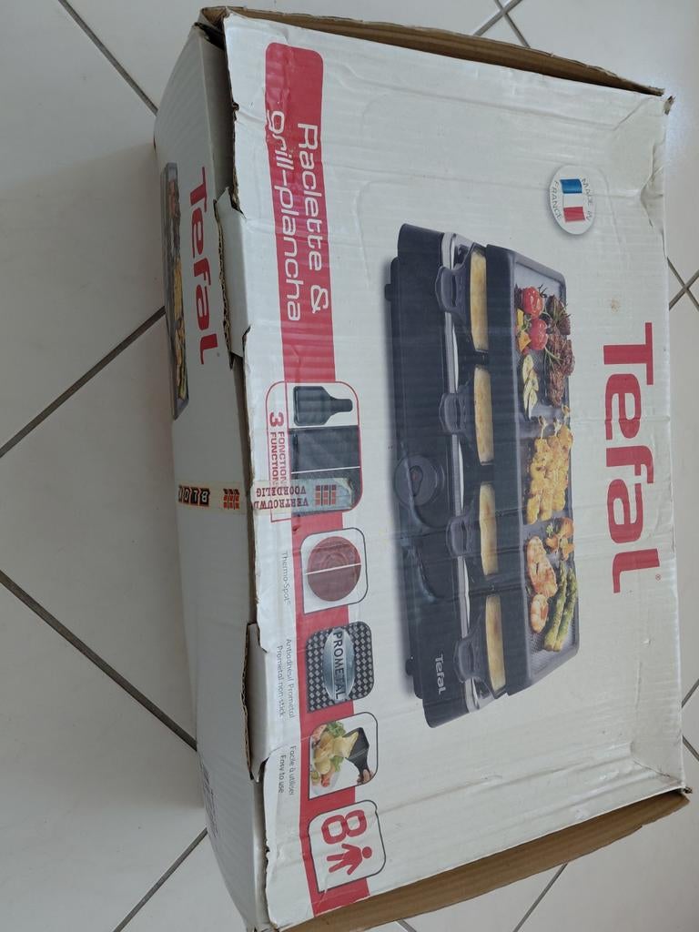Tefal Raclette & Grill-plancha - gebruikt, Ophalen, Zo goed als nieuw, 4 t/m 7 personen