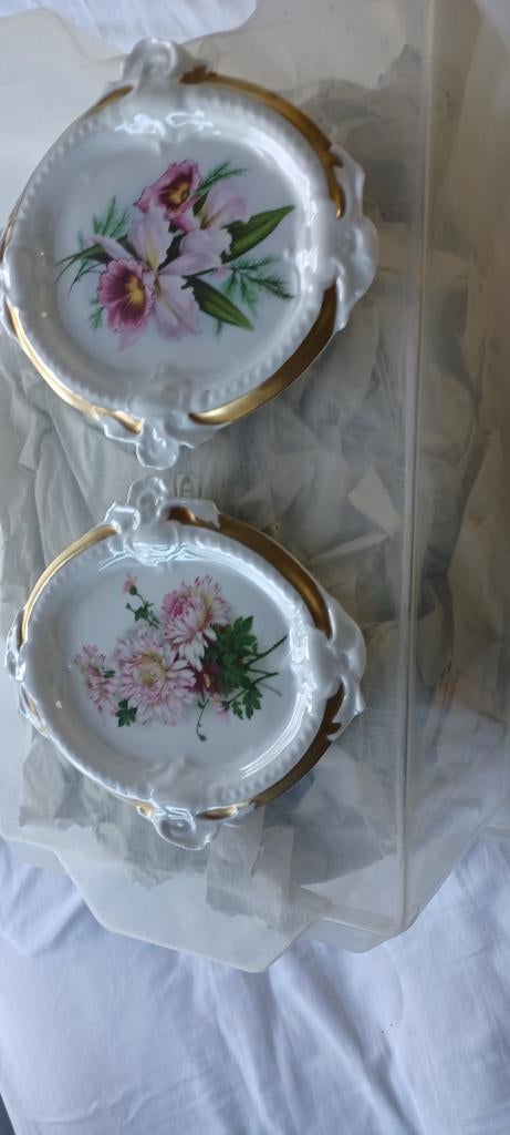 2 Wandbordjes Duits Handwerk - Lindner, Antiek en Kunst, Antiek | Wandborden en Tegels, Ophalen of Verzenden