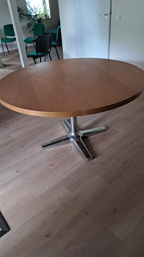 Ronde Pastoe design tafel 120 cm, Ophalen, Gebruikt, Rond, Metaal