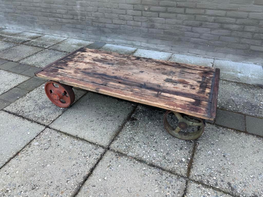 Salontafel transportkar/perronkar, Ophalen, 100 tot 150 cm, 50 tot 100 cm, Zo goed als nieuw