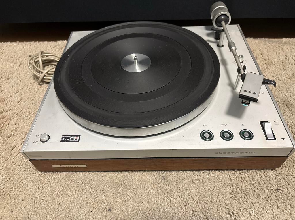 Vintage Aristona Platenspeler - Electronic, Ophalen, Gebruikt, Platenspeler, Overige merken