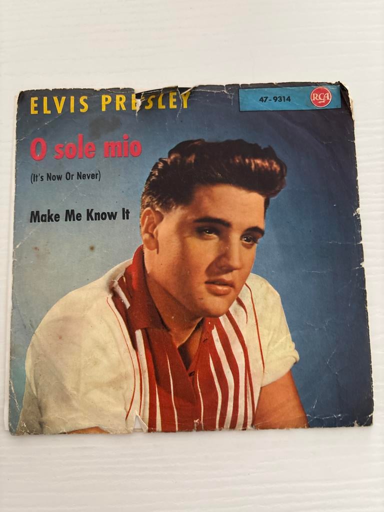 Elvis - O Sole Mio (It's Now Or Never) 45 toeren, Ophalen of Verzenden, Gebruikt, Cd of Plaat