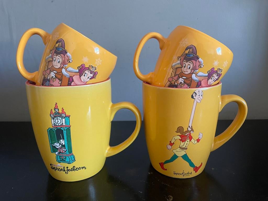 4 chocomel mokken Efteling langnek pardoes, Ophalen of Verzenden, Zo goed als nieuw, Gebruiksvoorwerp