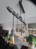 Industriële Steigerbuis Tafellamp - 7 Lampen, 50 tot 75 cm, Nieuw, Ophalen of Verzenden, Metaal