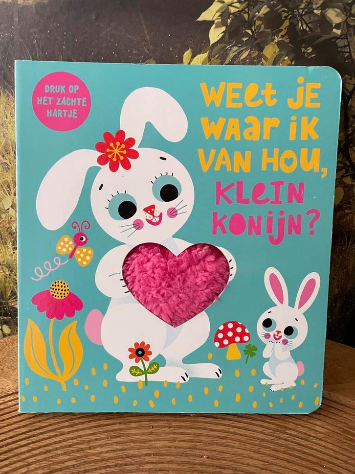 Voelboekje: Weet je waar ik van hou, klein konijn?, Boeken, Kinderboeken | Baby's en Peuters, Nieuw, 0 tot 6 maanden, Uitklap-, Voel- of Ontdekboek