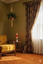 11072 Originele vintage retro stof stoffen gordijnstof Swiet, Overige materialen, Overige kleuren, 120 cm of meer, Ophalen of Verzenden