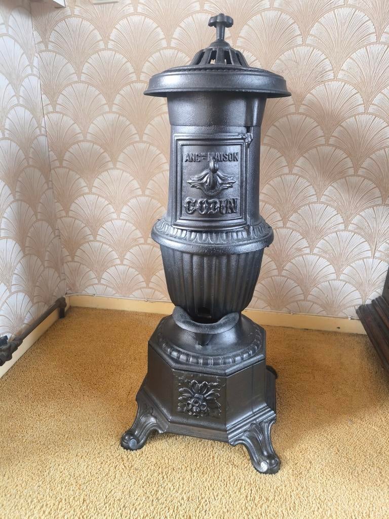 Godin kachel, Ophalen, Hout, Houtkachel