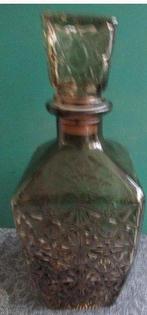 glazen karaf (whiskey ?) 25 cm hoog, Ophalen of Verzenden